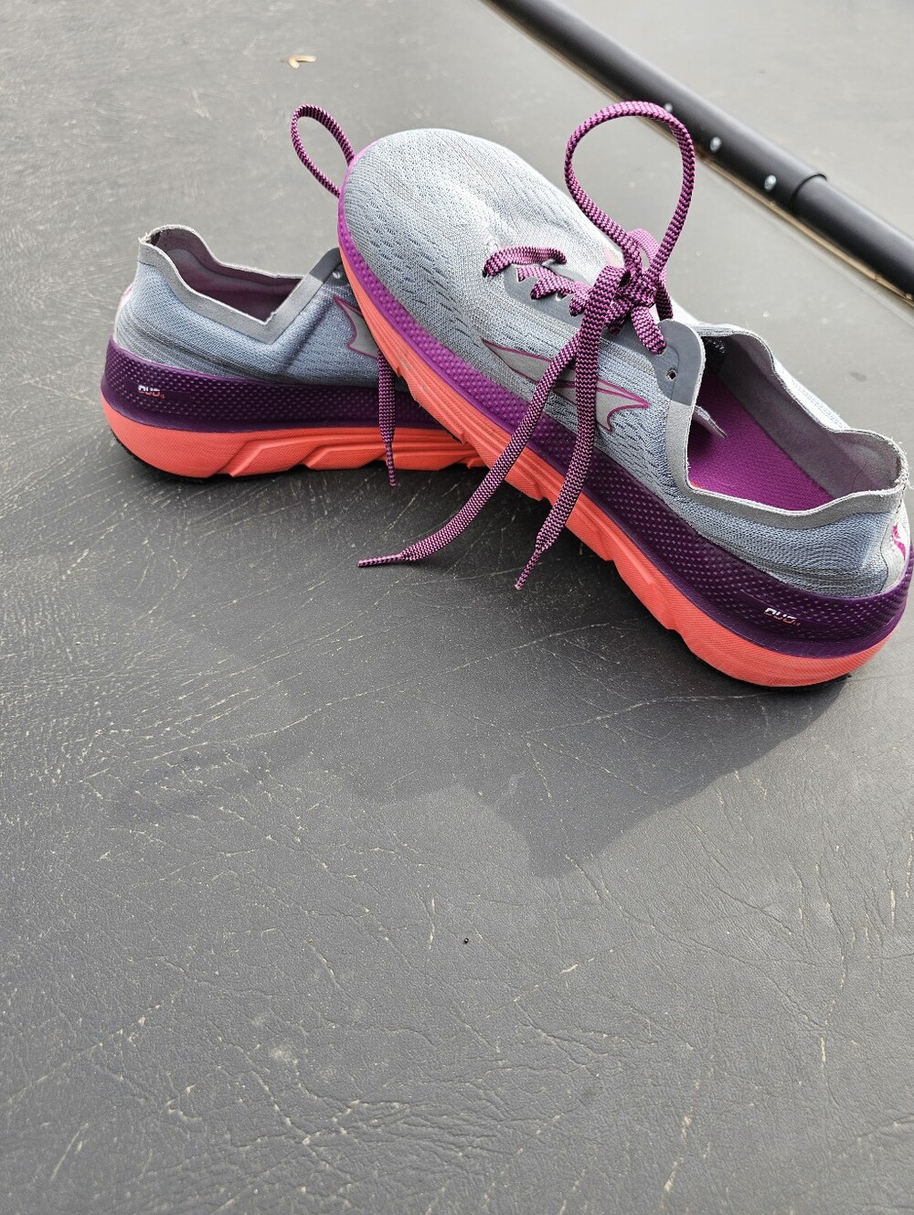 Altra Duo 1.5 Womens Running Shoes 8.5 Gray Purple Coral Zero Drop ALW1938F007